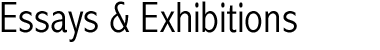 Essays and Exhibitions