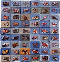 54 Union Jacks occuring on postcards