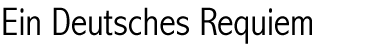 Ein Deutsches Requiem