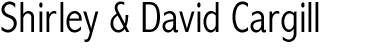 Shirley & David Cargill