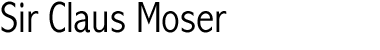 Sir Claus Moser