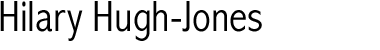 Hilary Hugh-Jones