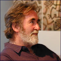 Photo of Tom Phillips, detail